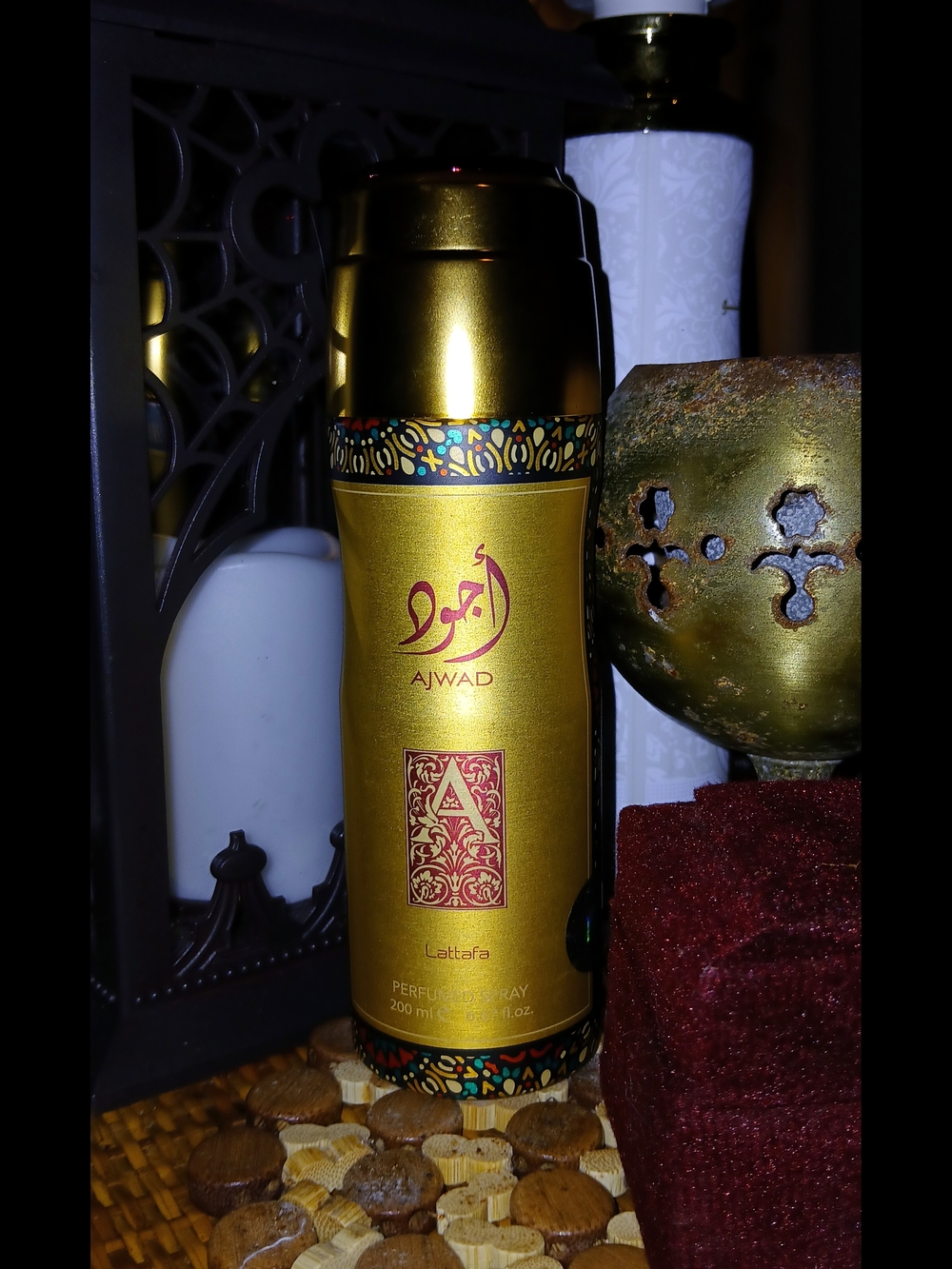 Ajwad Wonens Gold Perfume Body Spray - Gold
